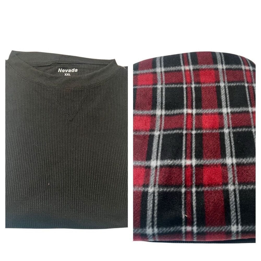 Nevada Men’s PJ Set Sz XXL Black/Red   NWOT